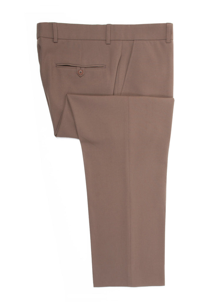 Alberto Medium Brown Kevin Ceramica Comfort Fit Pants