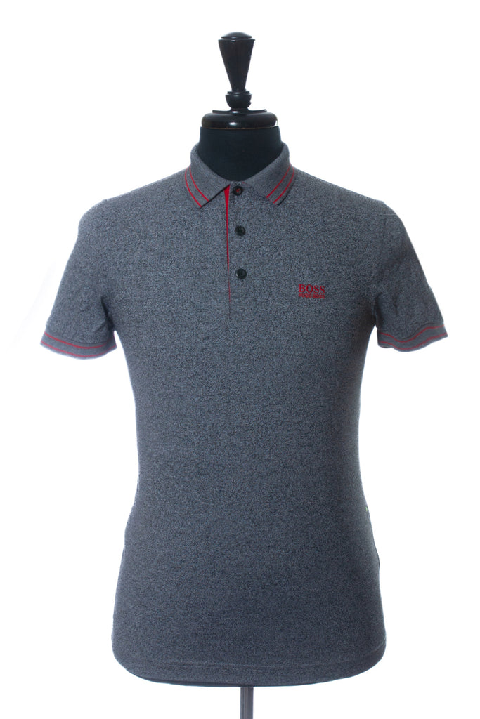 Hugo Boss Grey Mix Slim Fit Paule2 Polo Shirt