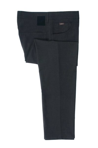 Alberto Charcoal Grey Tom Comfort Fit Ceramica Pants