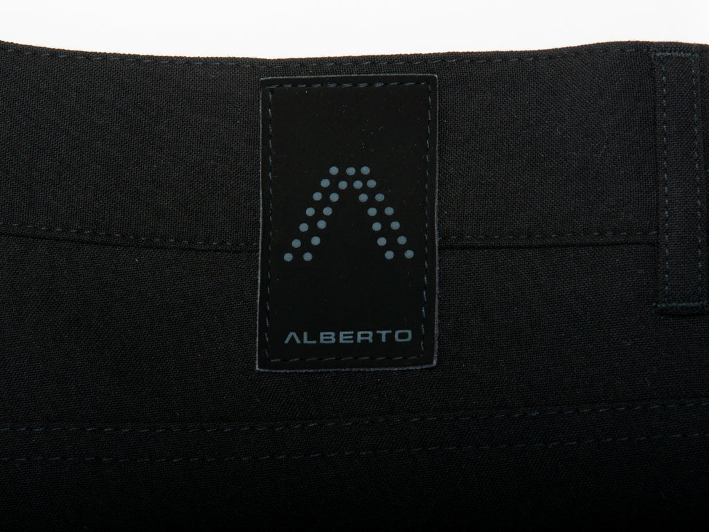 Alberto Black Tom Comfort Fit Ceramica Pants