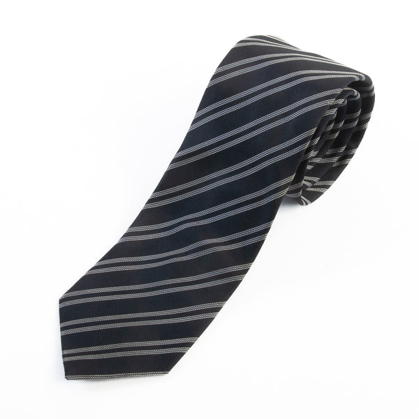 Hugo Boss Black Striped Skinny Tie