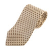 Kiton Brown Geometric Patterned Tie