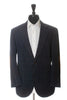 Brunello Cucinelli Dark Blue Windowpane Check Cotton Blazer