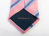 Canali Pink Striped Silk Tie