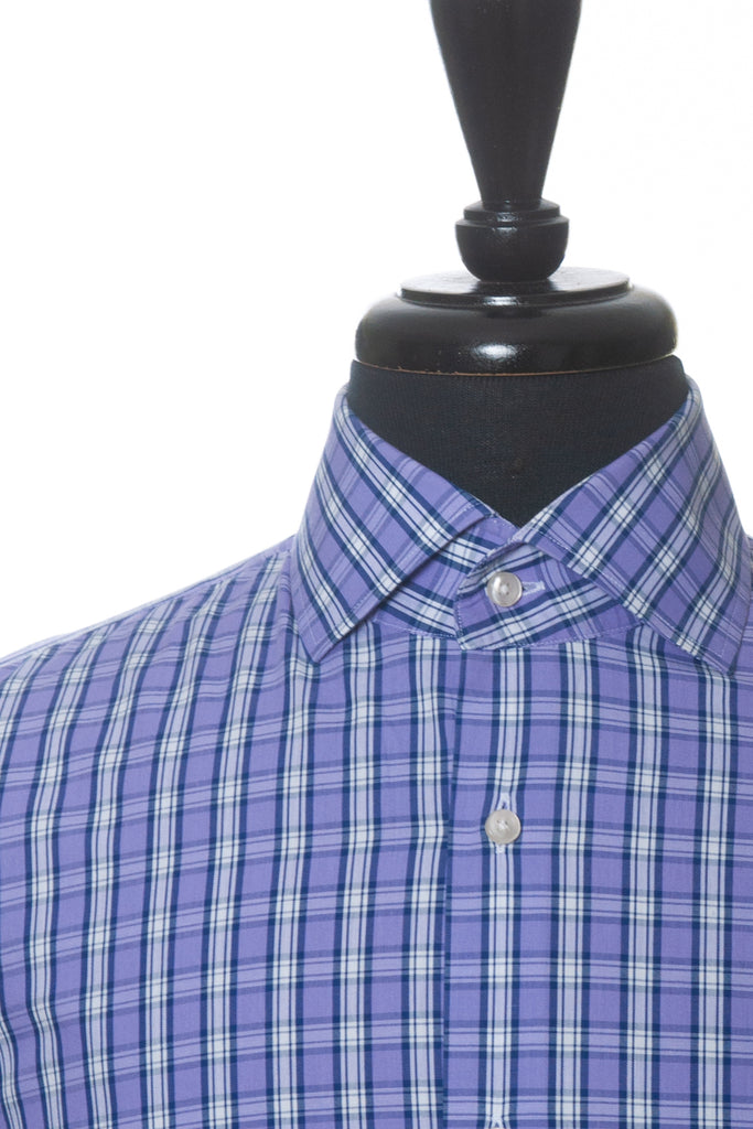 Hugo Boss Purple Check Regular Fit Gerald Shirt