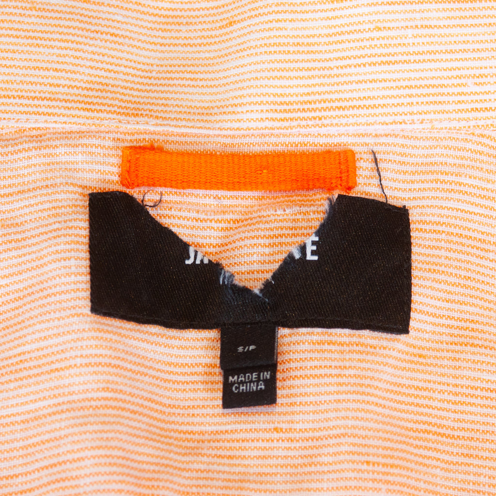 Jack Spade Orange Striped Linen Shirt