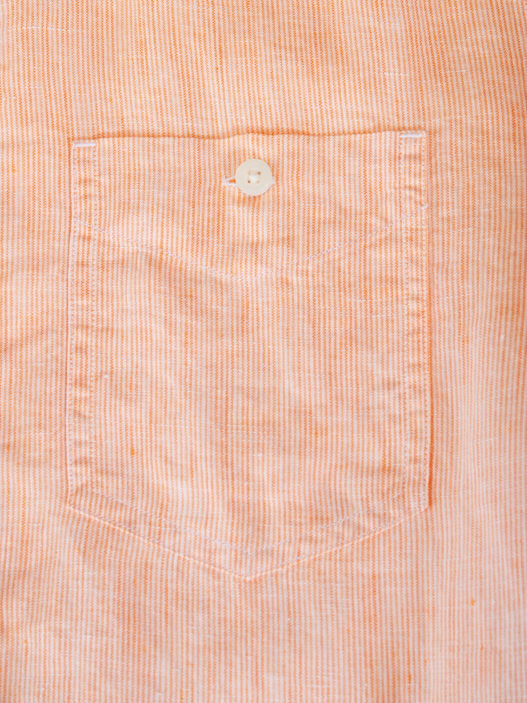 Jack Spade Orange Striped Linen Shirt