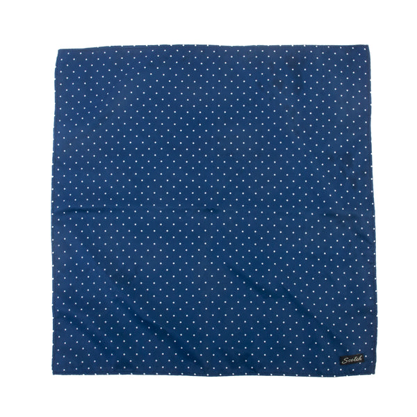 Scotch & Soda Navy Blue Polka Dot Pocket Square