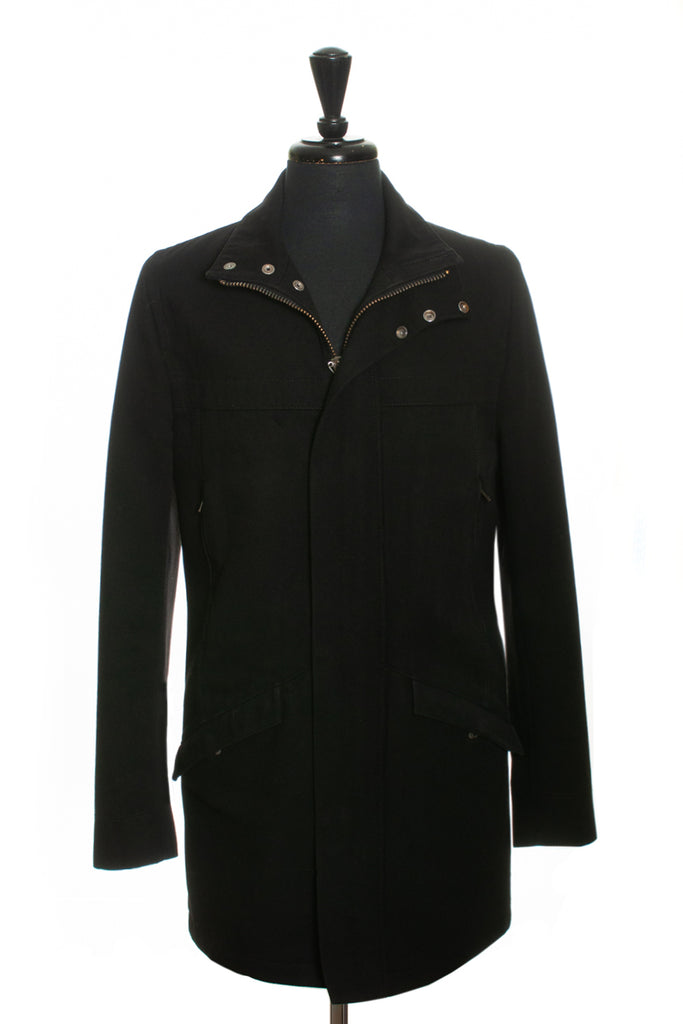 Tiger of Sweden Black Wool Blend Tron Coat