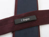 ZZegna Navy on Merlot Skinny Tie