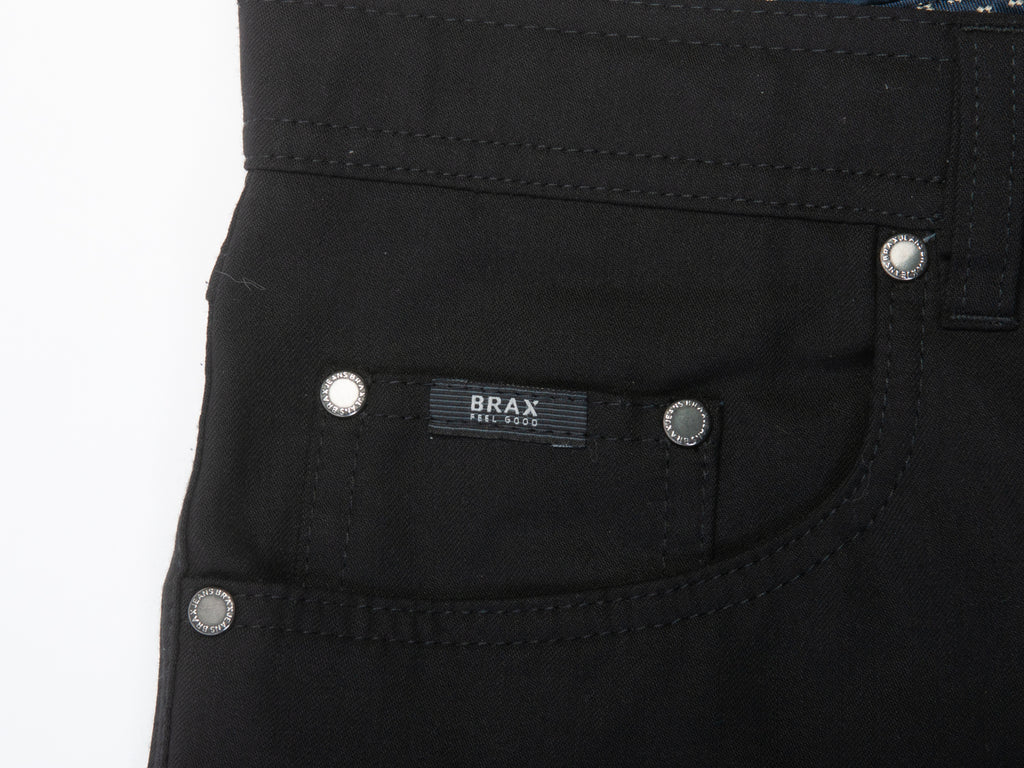 Brax Black Cesar Regular Fit Pants