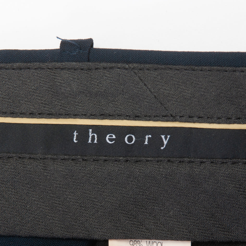 Theory Dark Blue Wide Leg Pants