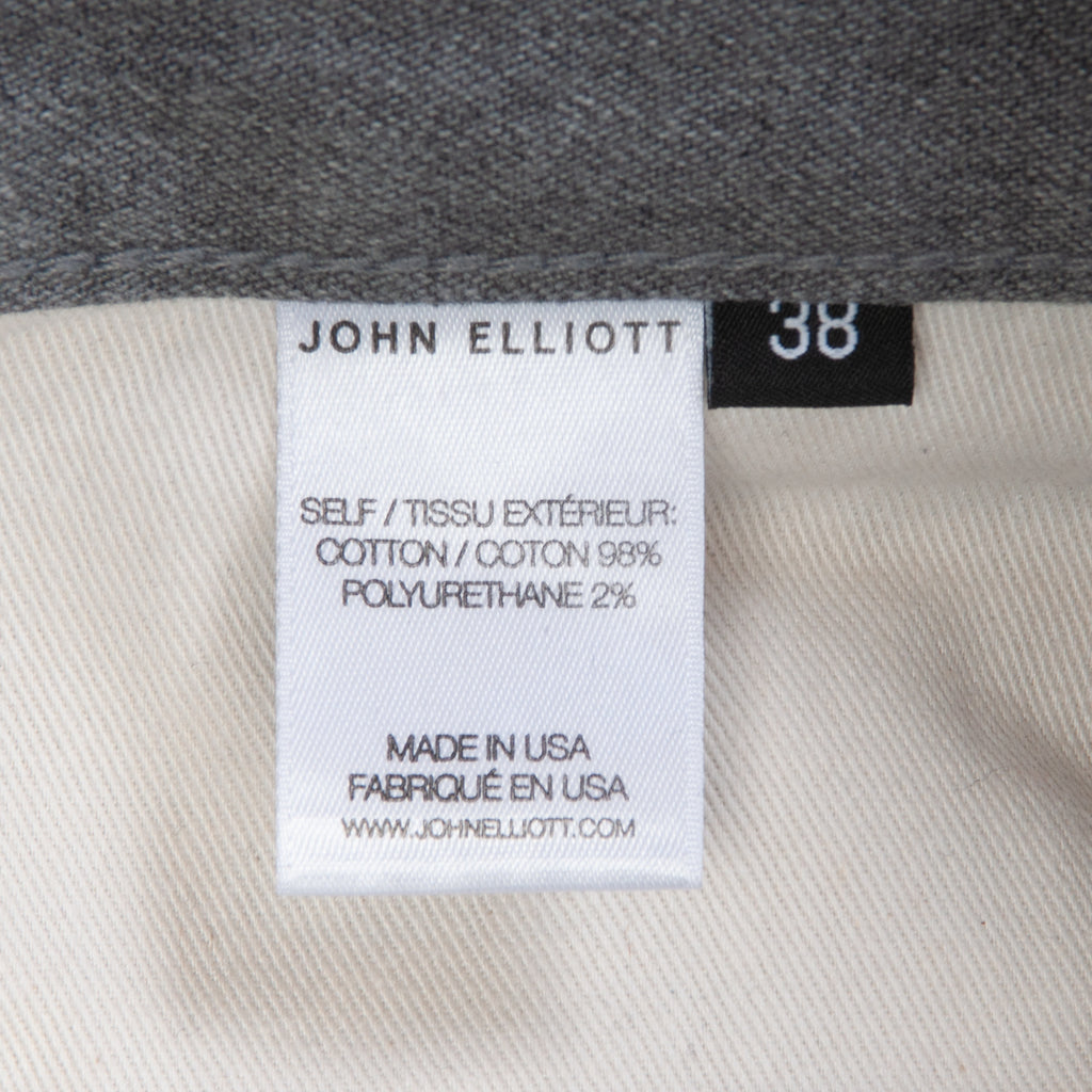 John Elliott Grey Button Fly Jeans