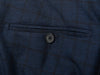 Tagliatore Navy Blue Check Dress Pants