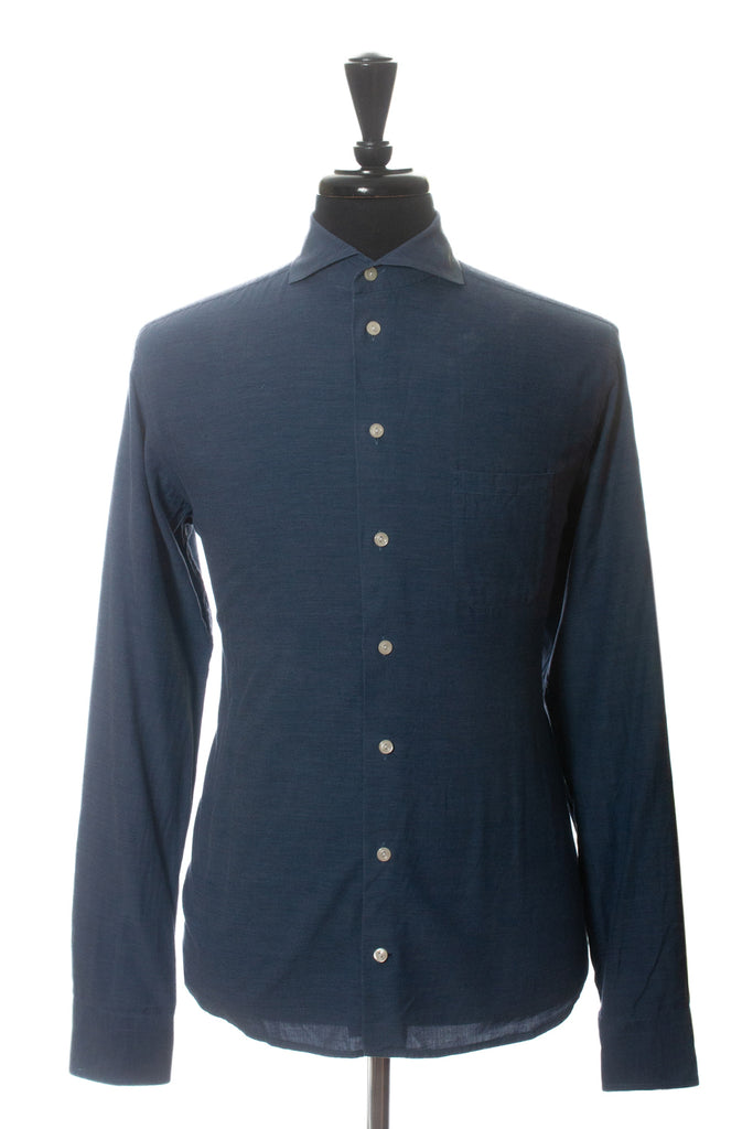 Eton Slate Blue Slim Fit Chelsea Shirt Shirt