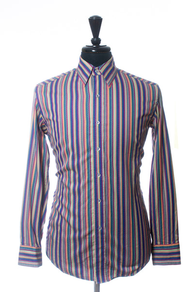 Robert Graham Multi Colored Striped Shirt