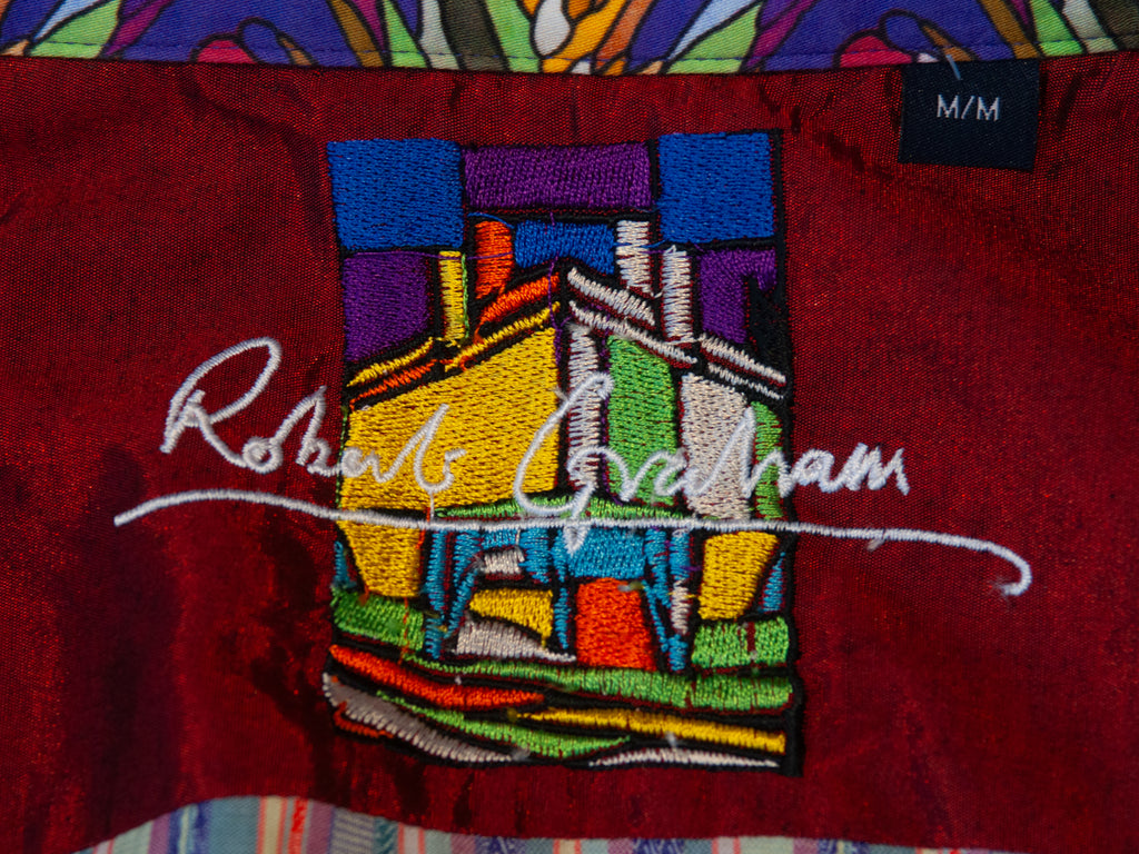 Robert Graham Multi Colored Striped Shirt