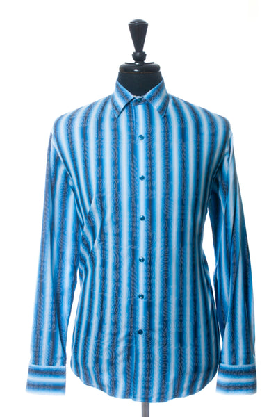 Robert Graham Blue Striped Classic Fit Shirt