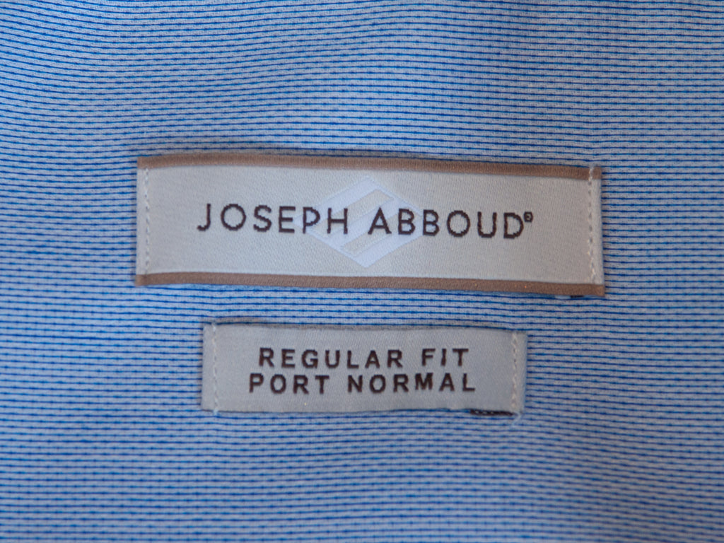 Joseph Abboud NWT Blue Regular Fit Non-Iron Dress Shirt