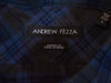 Andrew Fezza Dark Blue Check Modern Fit Dress Shirt