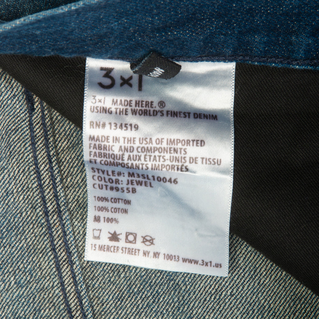 3x1 Jewel Blue Verick Selvedge Jeans