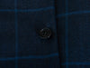 Brooks Brothers Navy Blue Windowpane Check Notch Lapel Vest