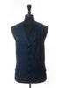 Brooks Brothers Navy Blue Windowpane Check Notch Lapel Vest