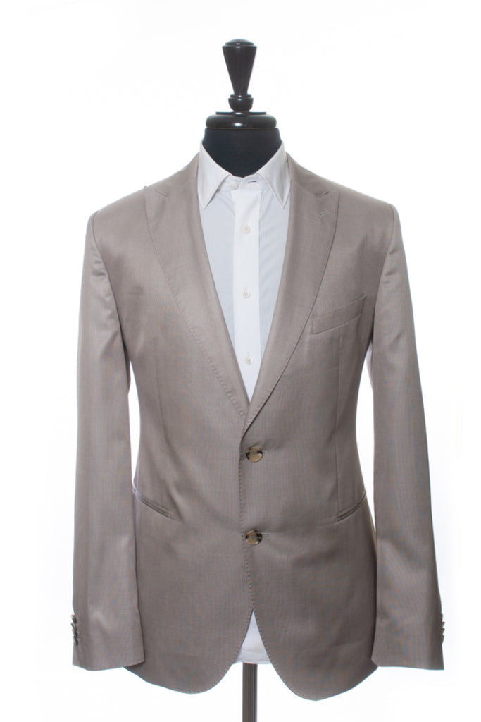 Hugo Boss Light Brown Pure Silk Jefferd Lennon Blazer