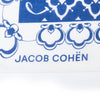 Jacob Cohen Blue On White Print Square Scarf