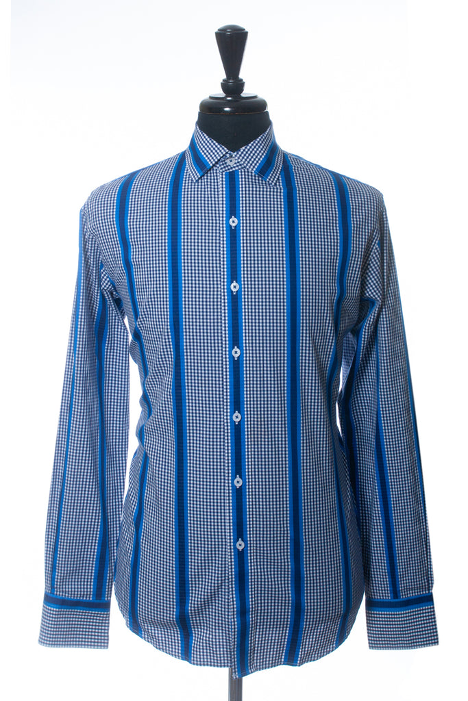 Robert Graham Checkered Stripe Shirt