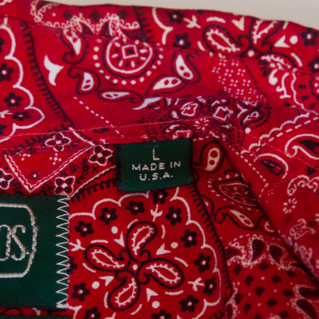 Gitman Vintage Red Print Shirt