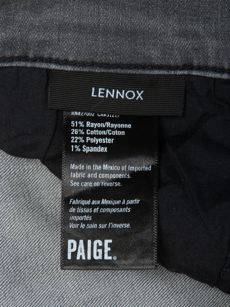 Paige Terry Grey Lennox Jeans