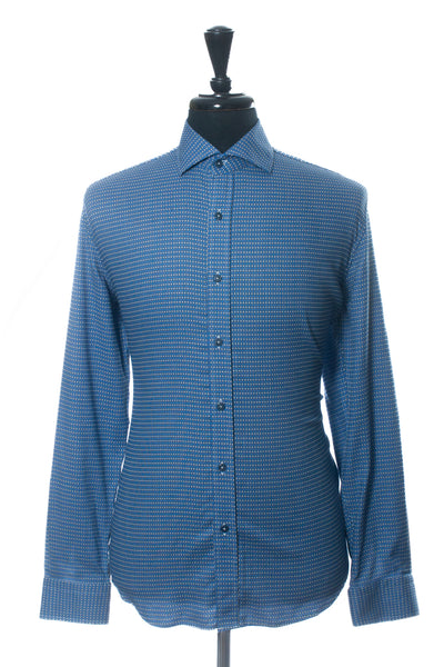 Robert Graham Modern Americana Blue Print Tailored Fit Shirt