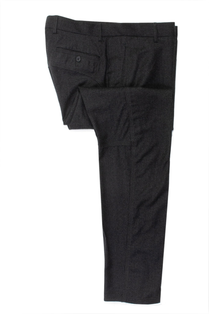 Lanvin Dark Gray Cashmere Blend Flannel Pants