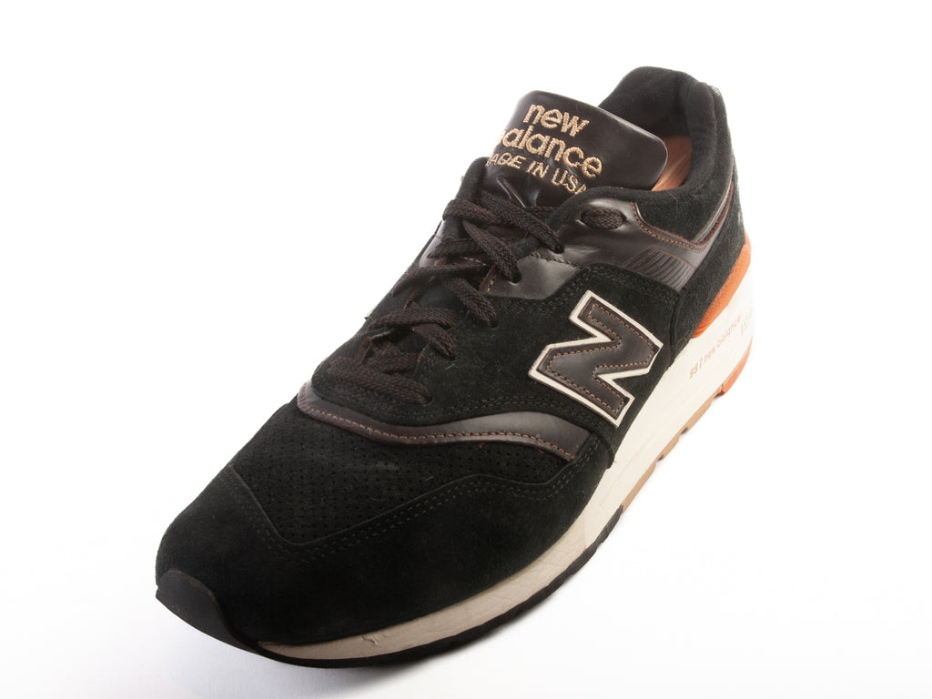 New Balance Made in the USA Black Suede 997 Runners