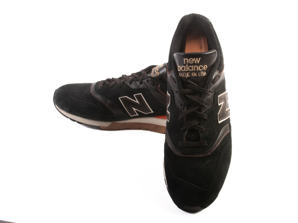 New Balance Made in the USA Black Suede 997 Runners