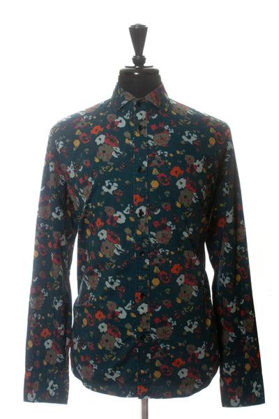 Rag & Bone NWT Blue Floral Print Pursuit Rove Shirt