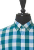 Burbery Brit Blue and Green Check Button Down Shirt