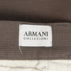 Armani Collezioni Slate Brown Textured Twill 5-Pocket Pants