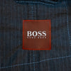 Hugo Boss Grey Striped Reconstructed Blazer