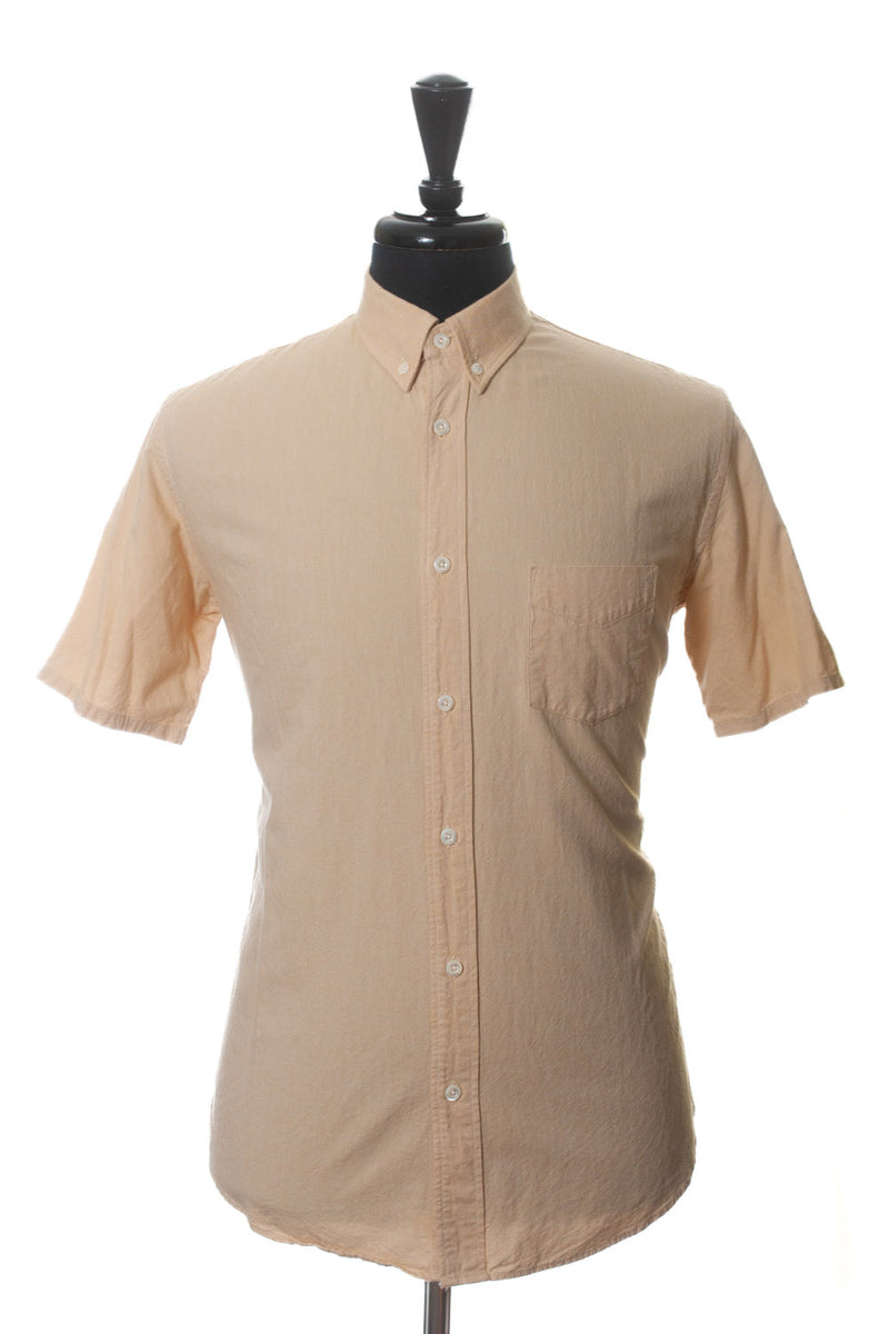 Steven Alan Natural Brown Short Sleeve Shirt