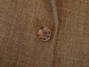 Burberry Brown Silk Linen Herringbone Bond Street Blazer