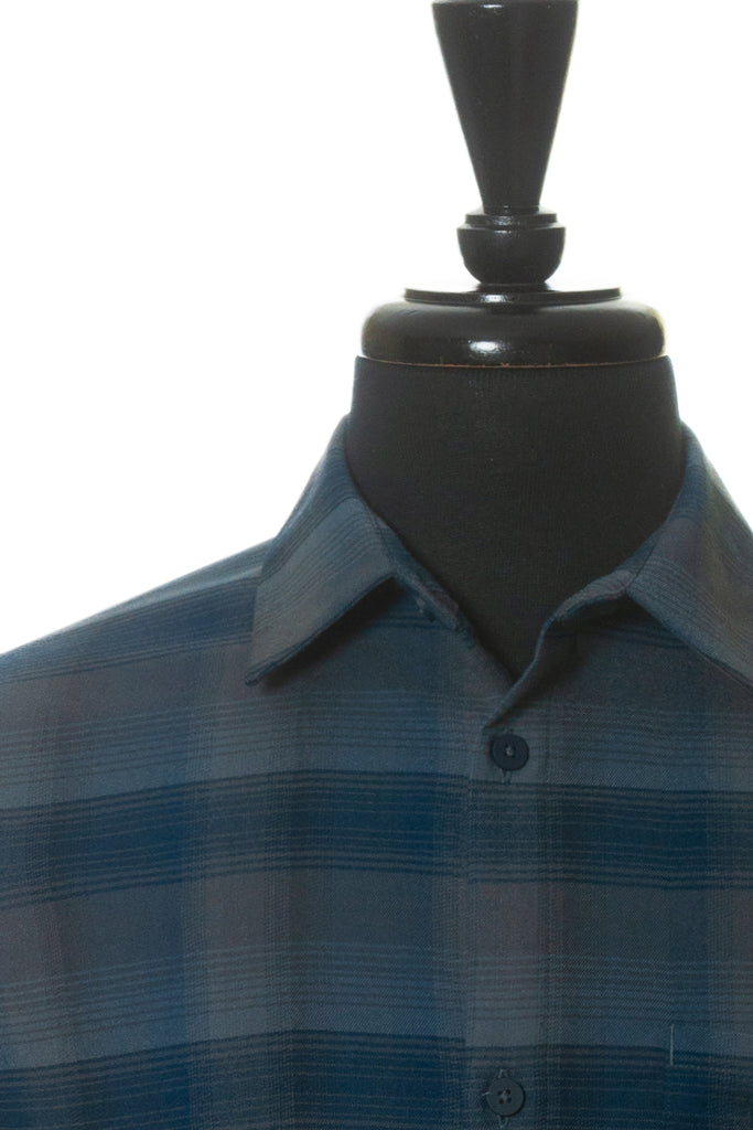 Lululemon Blue and Grey Check Shirt