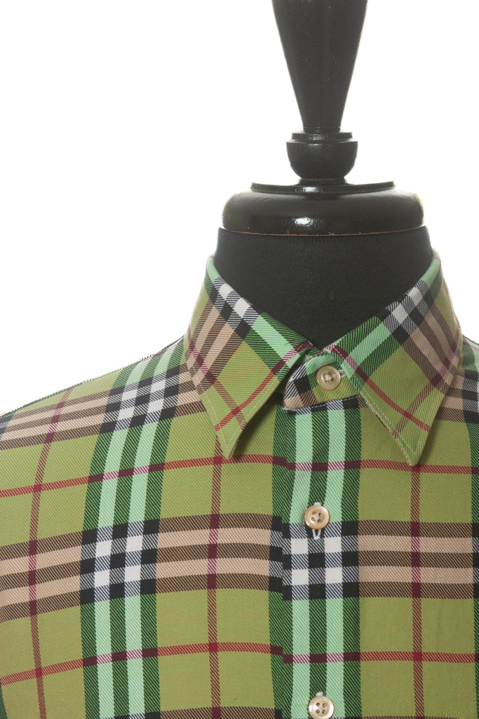 Burberry Green Nova Check Oxford Cloth Shirt