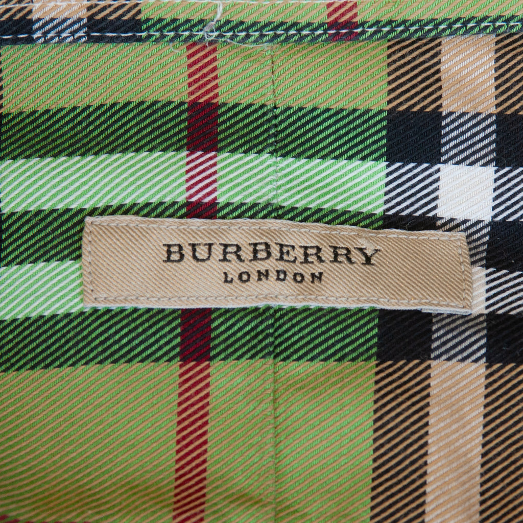 Burberry Green Nova Check Oxford Cloth Shirt