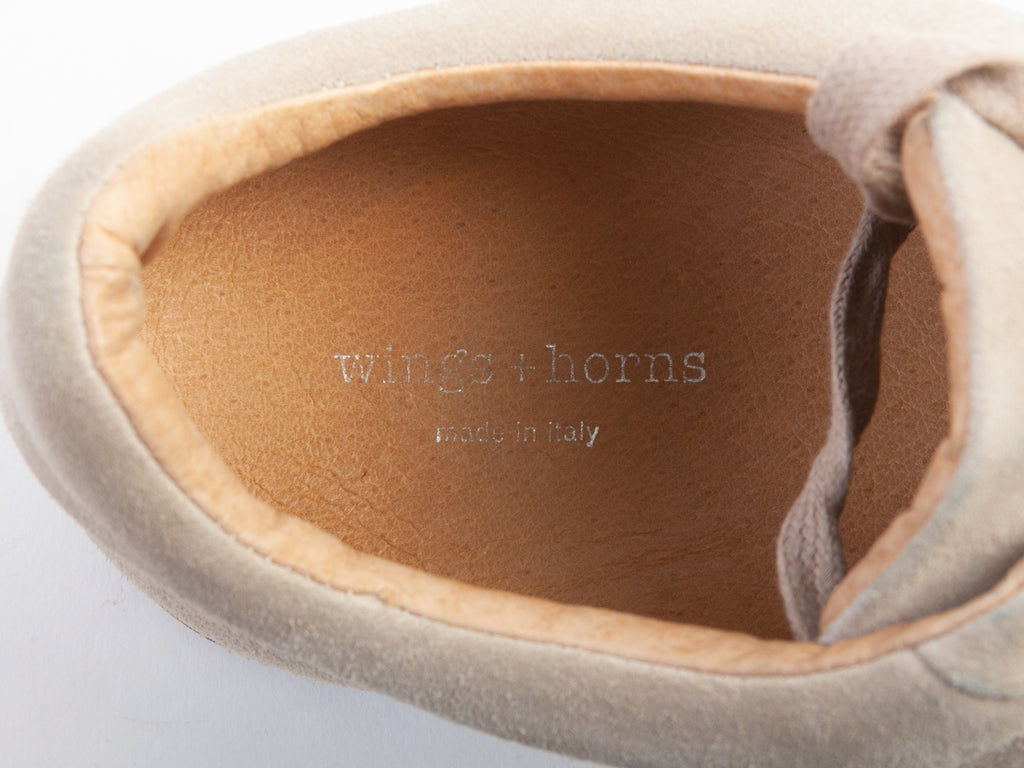 Wings + Horns Sand Brown Suede Runners