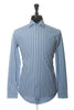 Hugo Boss Blue and White Striped Slim Fit Jaron Shirt