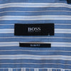 Hugo Boss Blue and White Striped Slim Fit Jaron Shirt