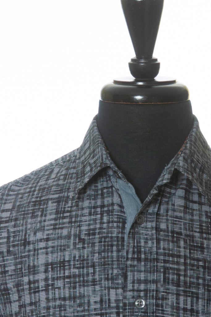 Hugo Boss Grey Check Cliff Casual Shirt