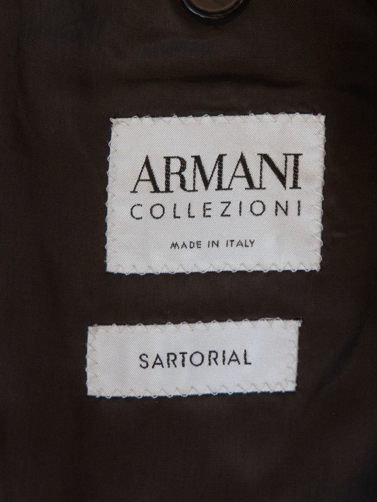 Armani Collezioni Brown Check Sartorial Blazer